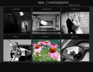 photographer web design - modern
